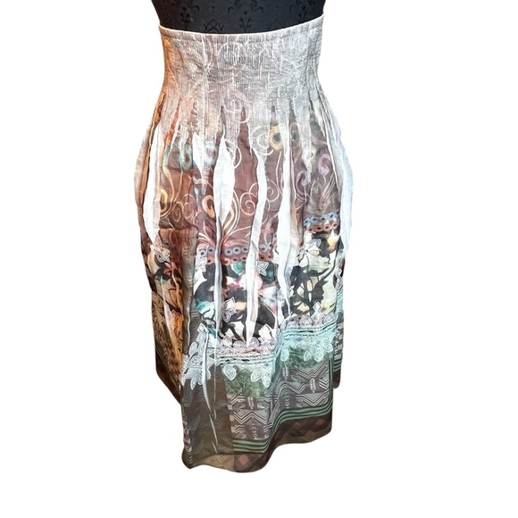 Anthropologie Lapis Smocked Convertible Skirt or Dress One Size - Picture 1 of 8